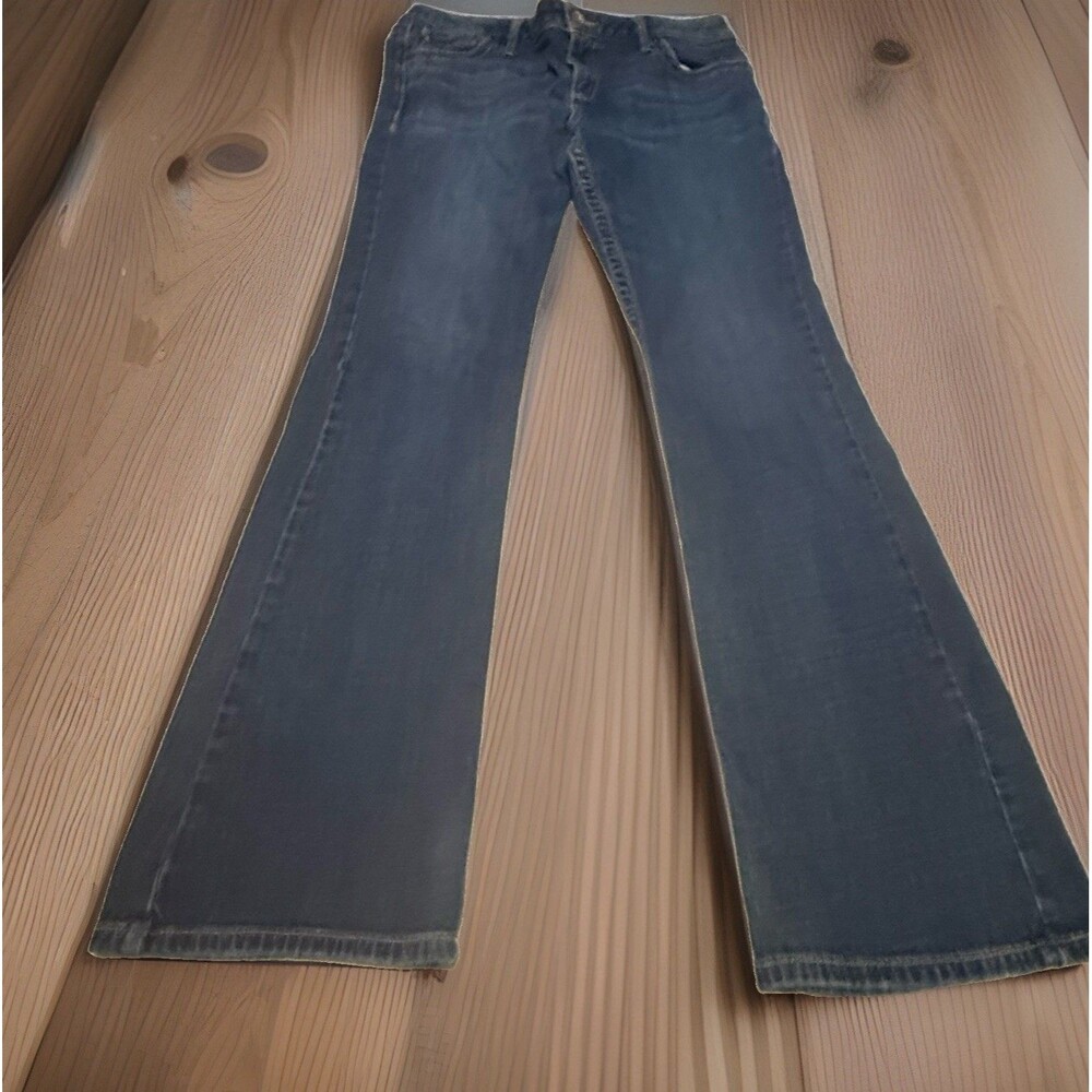 A.N.A. Jeans Womens Sz 34 14 Blue Medium Wash High Rise Boot Cut Jeans